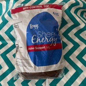 COPY -NWOT -  L'eggs Active Support Queen size panti hose - total of 3 pair